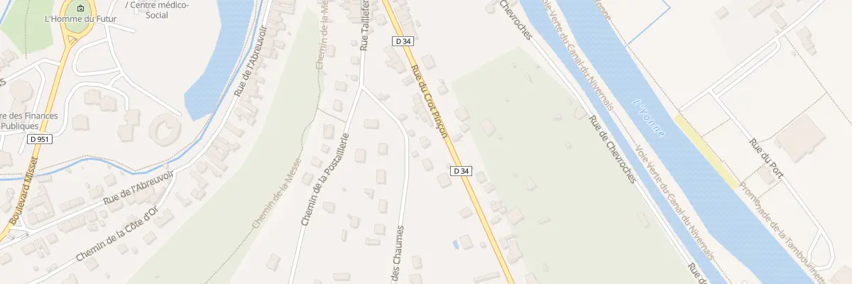 Plan du 48 Rue du Crot Pinçon à Clamecy