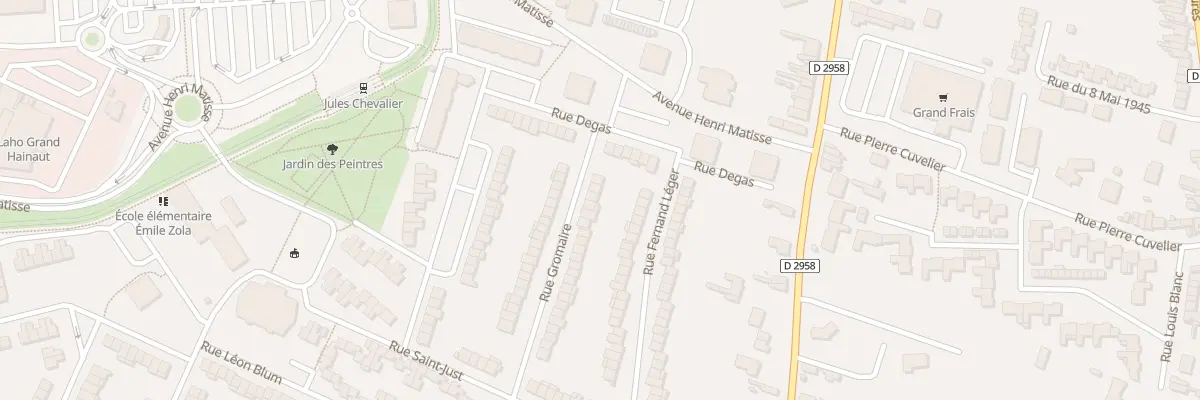 Plan du 5 Rue Gromaire à Aulnoy-lez-Valenciennes