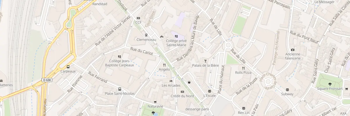 Plan du 46 Rue Derrière les Murs de Bavay à Valenciennes