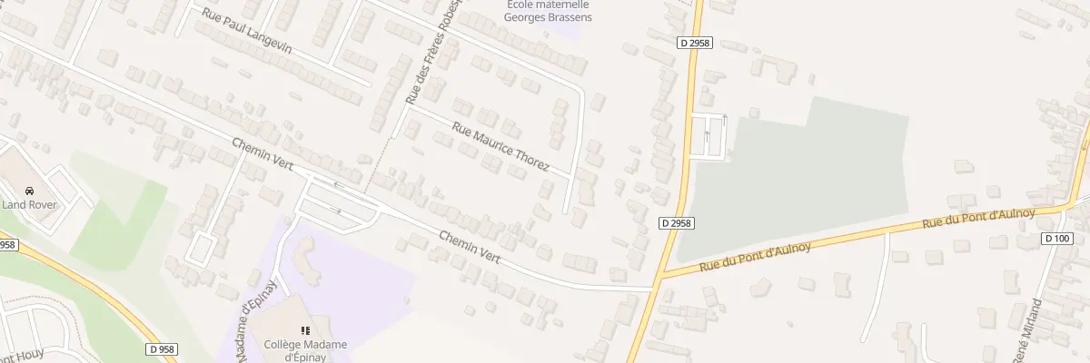 Plan du 3 Rue de l’Unite à Aulnoy-lez-Valenciennes