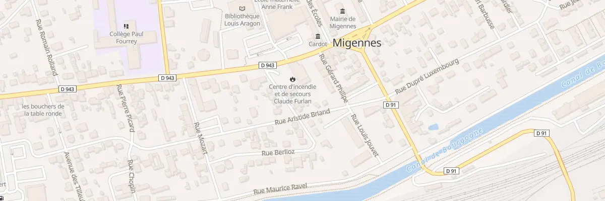 Plan du 3 Rue de la Belle Idée à Migennes