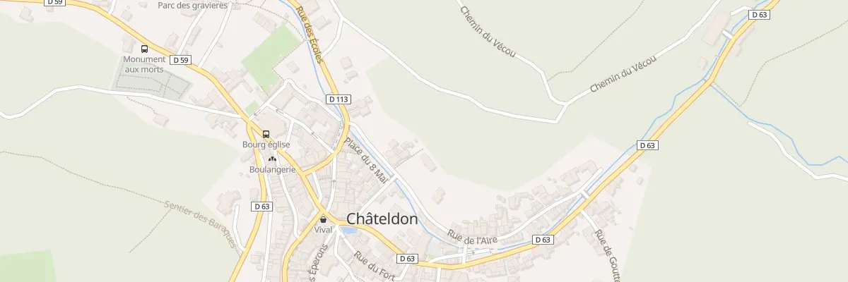 Plan du 9 Rue de l’Aire à Châteldon