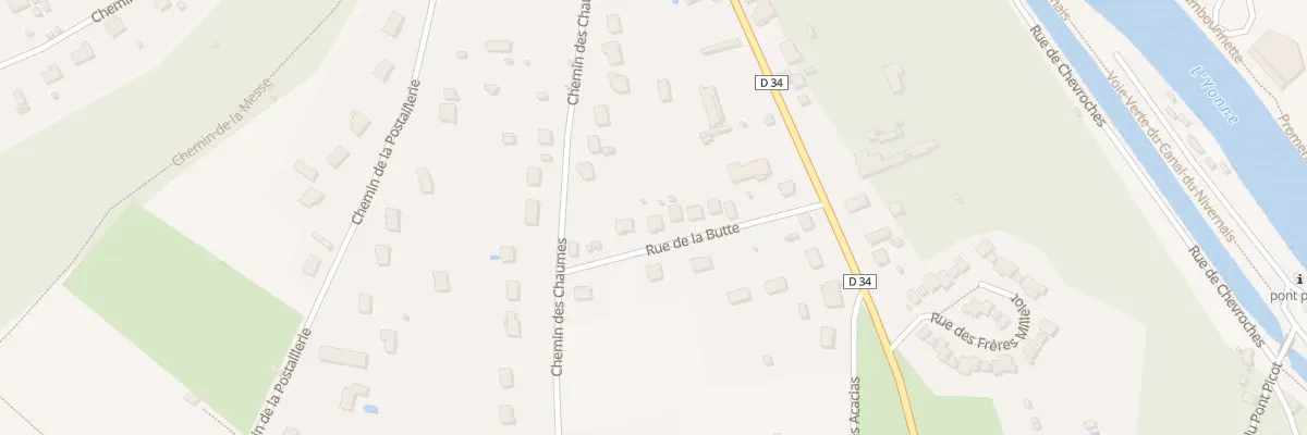 Plan du 8 Rue de la Butte à Clamecy