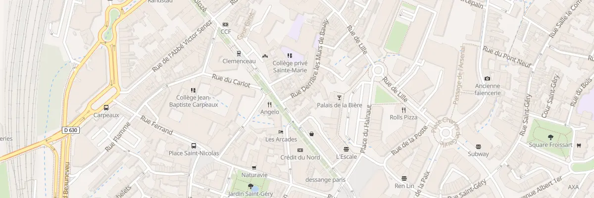 Plan du 37 Rue Derrière les Murs de Bavay à Valenciennes