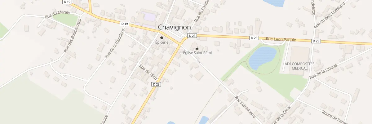 Plan du 2B Rue Saint Pierre à Chavignon