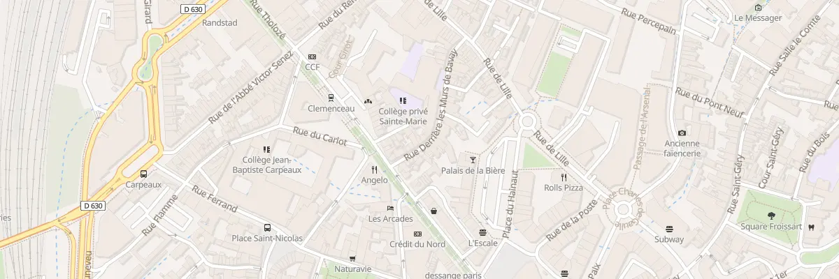 Plan du 36 Rue Derrière les Murs de Bavay à Valenciennes