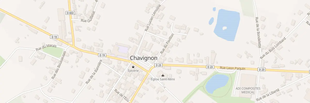 Plan du 3 Rue du Pavillon à Chavignon