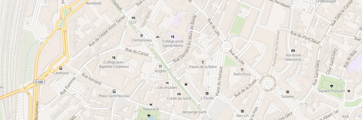 Plan du 31 Rue Derrière les Murs de Bavay à Valenciennes