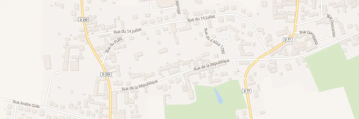 Plan du 21 Rue de la République à Migennes