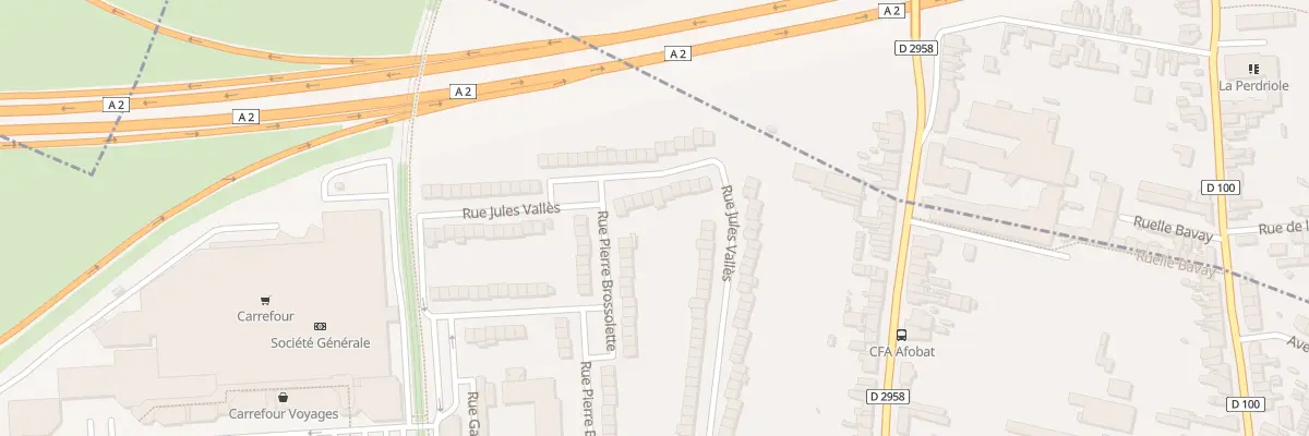 Plan du 65 Rue Jules Valles à Aulnoy-lez-Valenciennes