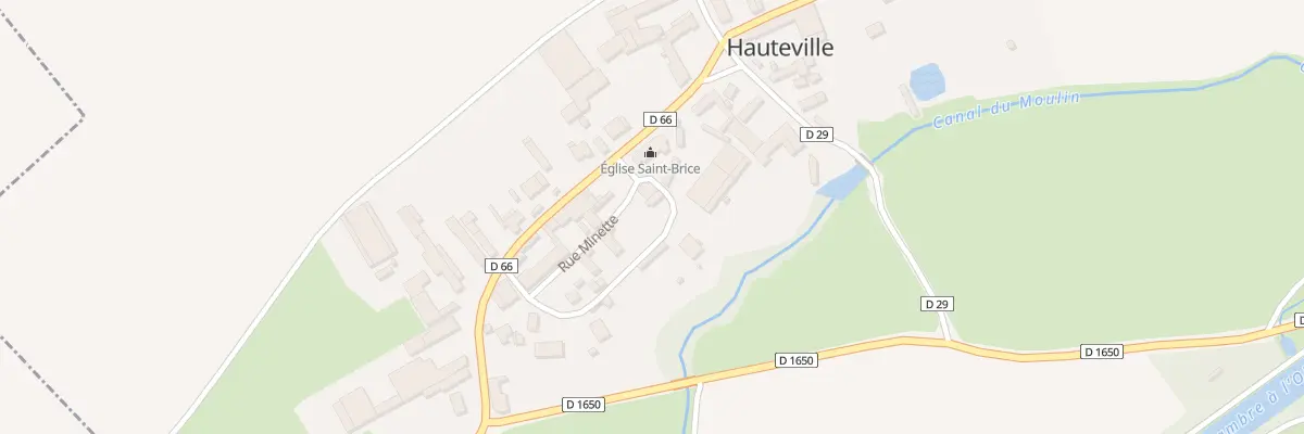 Plan du 1 Rue de la Poterie à Hauteville