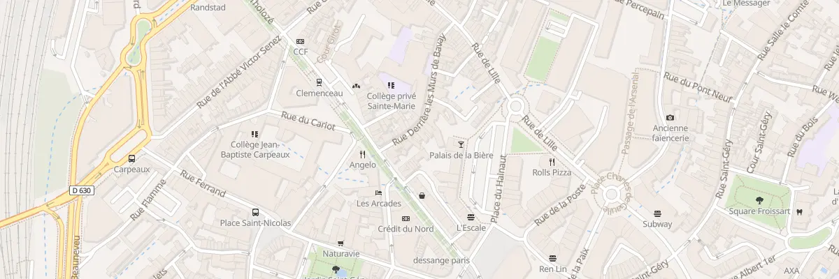Plan du 29 Rue Derrière les Murs de Bavay à Valenciennes