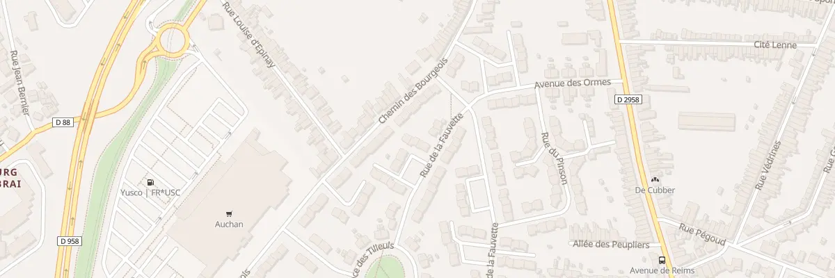 Plan du 10 Rue de la Fauvette à Valenciennes