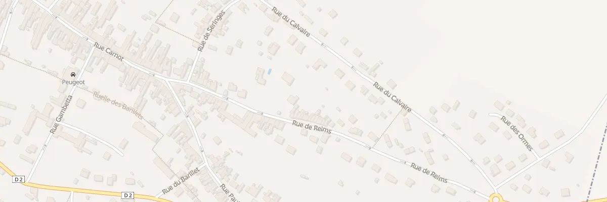 Plan du 25 Rue de Reims à Fère-en-Tardenois