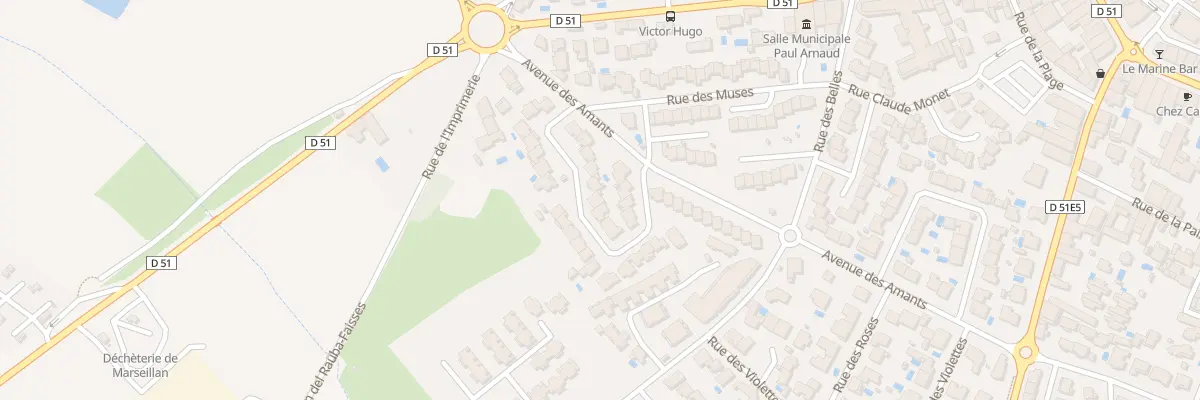 Plan du 14 Rue du Moulin Vert à Marseillan