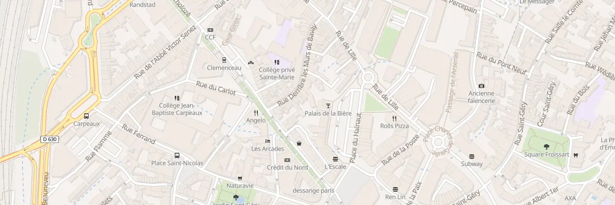 Plan du 23 Rue Derrière les Murs de Bavay à Valenciennes