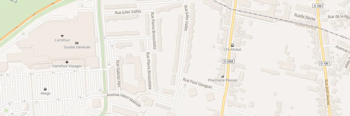Plan du 19 Rue Jules Valles à Aulnoy-lez-Valenciennes