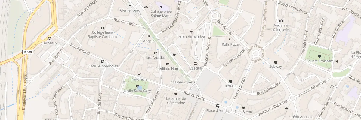 Plan du 12 Av Georges Clémenceau à Valenciennes