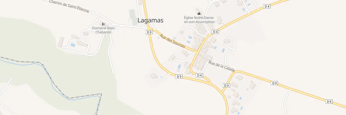 Plan du 2 Rue de la Chapelle à Lagamas