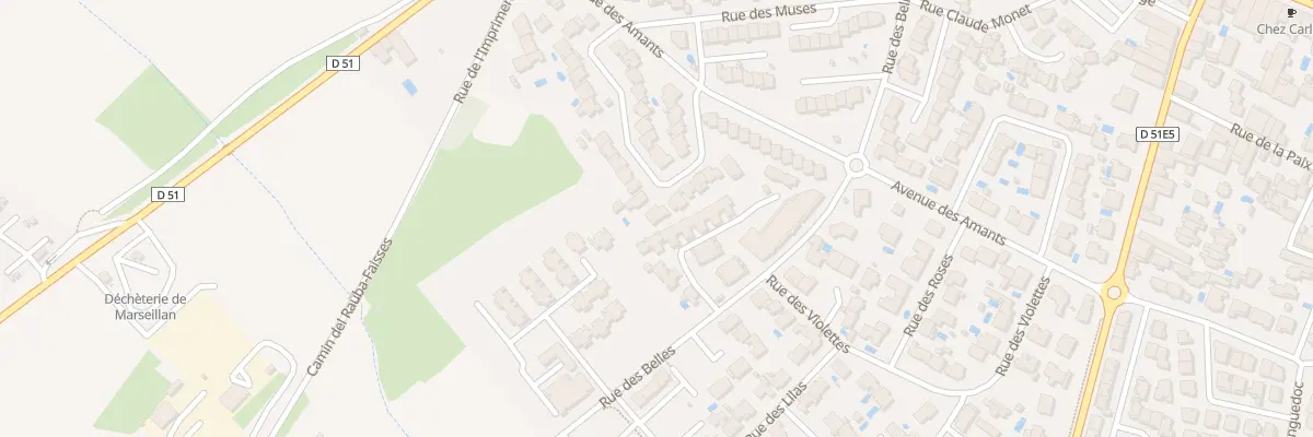 Plan du 11 Rue du Moulin Vert à Marseillan