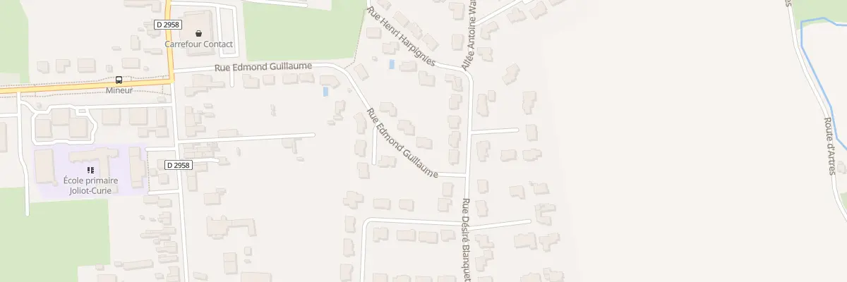 Plan du 8 Rue Edmond Guillaume à Famars