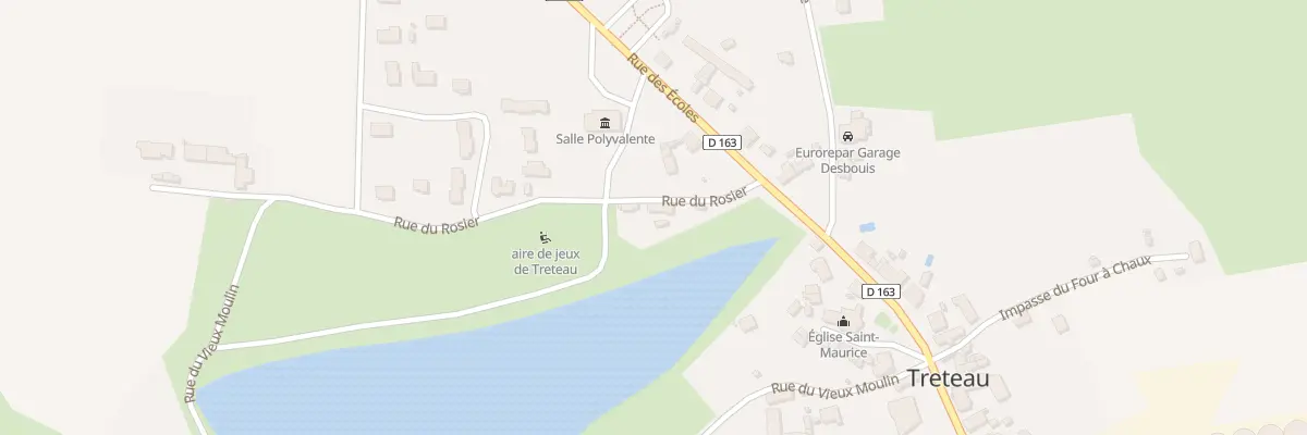 Plan du 1 Rue du Rosier à Treteau