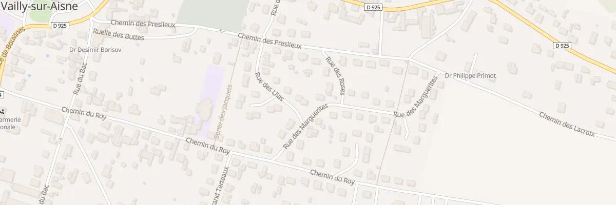 Plan du 9 Rue des Lilas à Vailly-sur-Aisne