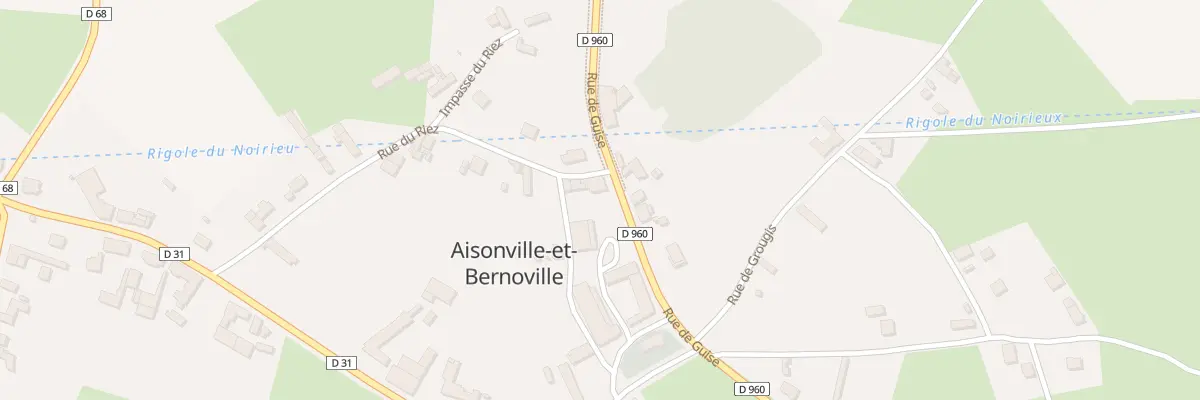 Plan du 1 Rue de Guise à Aisonville-et-Bernoville