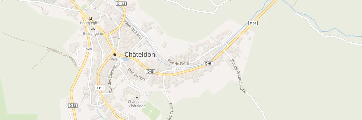 Plan du 23 Rue de l’Aire à Châteldon