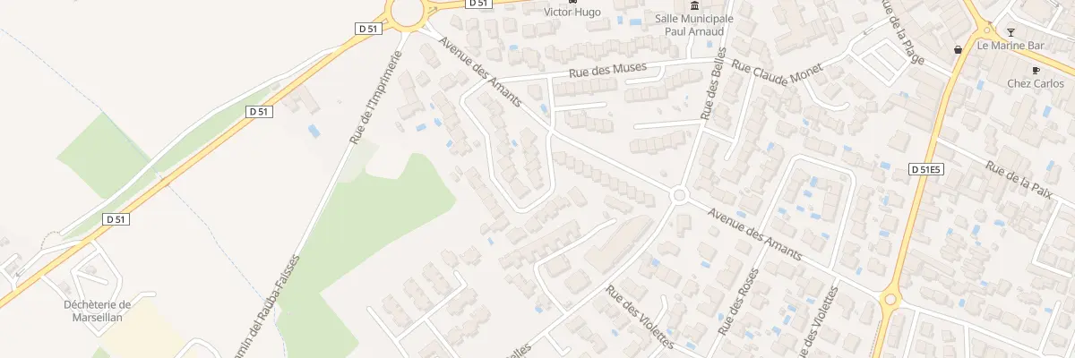 Plan du 8 Rue du Moulin Vert à Marseillan
