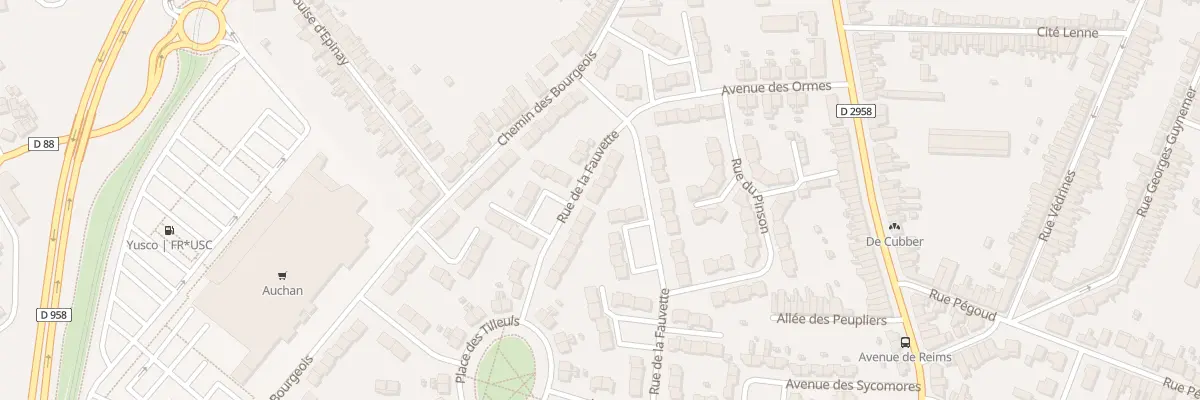 Plan du 7 Rue de la Fauvette à Valenciennes