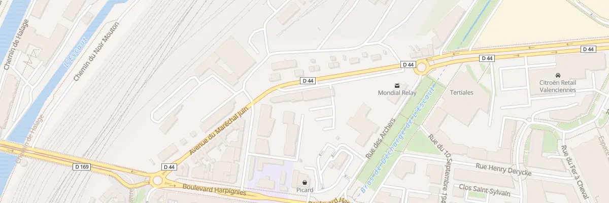 Plan du 6B Boulevard des Allies à Valenciennes