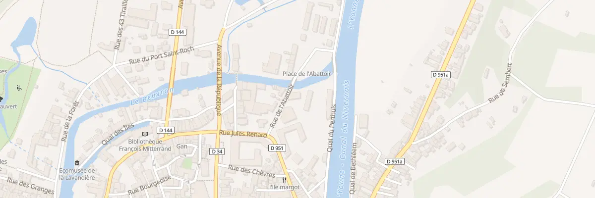 Plan du 6 Rue de l’Abattoir à Clamecy