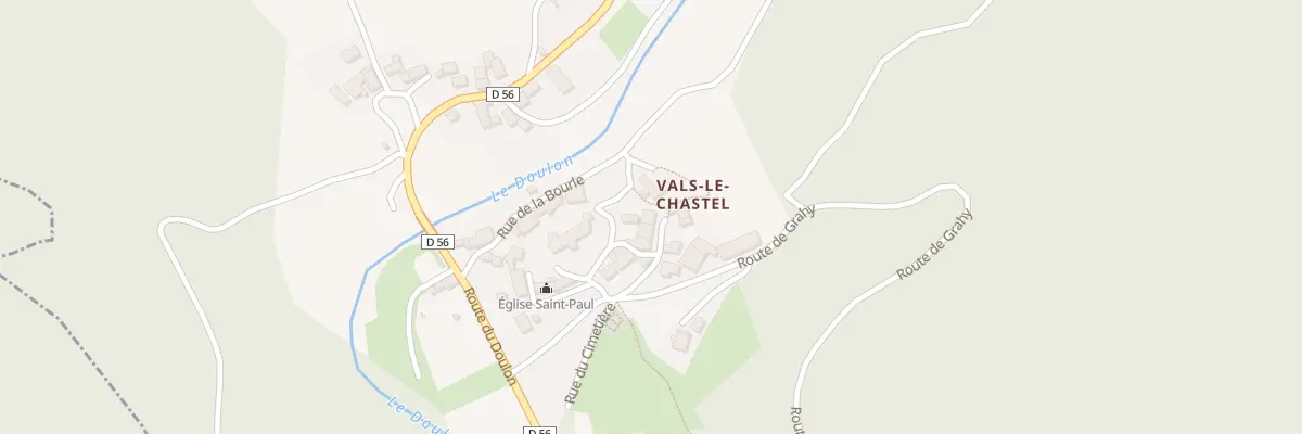 Plan du 5006 Le Bourg à Vals-le-Chastel