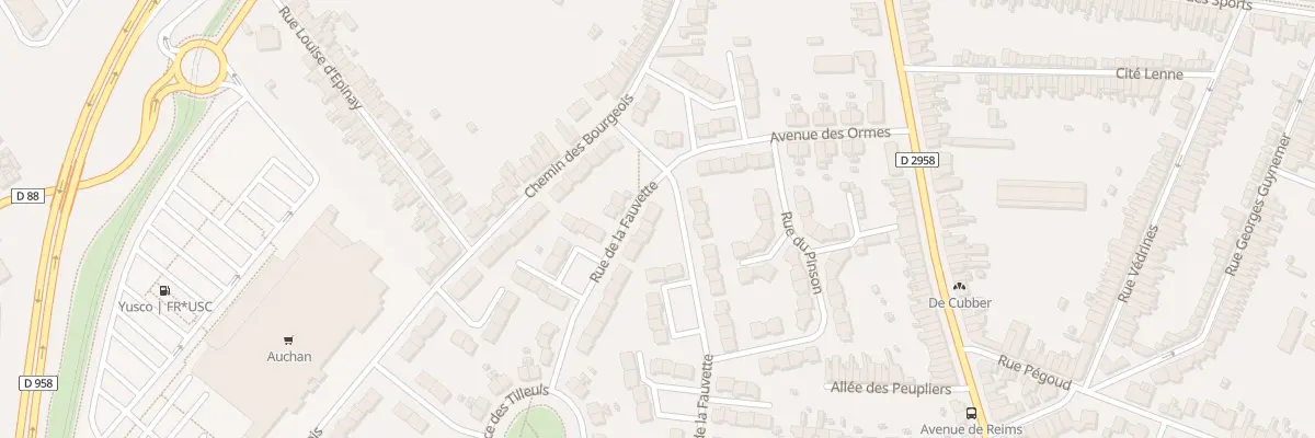 Plan du 1 Rue de la Fauvette à Valenciennes