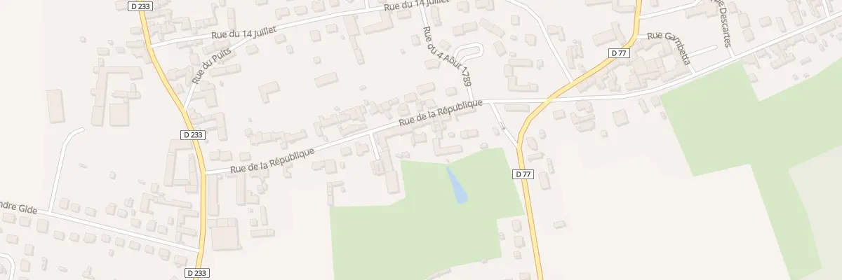Plan du 14 Rue de la République à Migennes