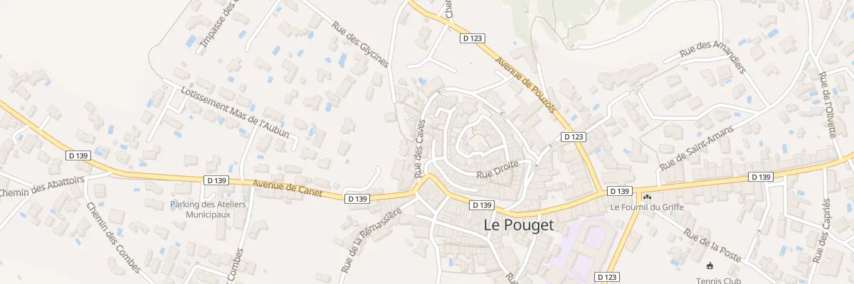 Plan du 1B Pl du Château au Pouget
