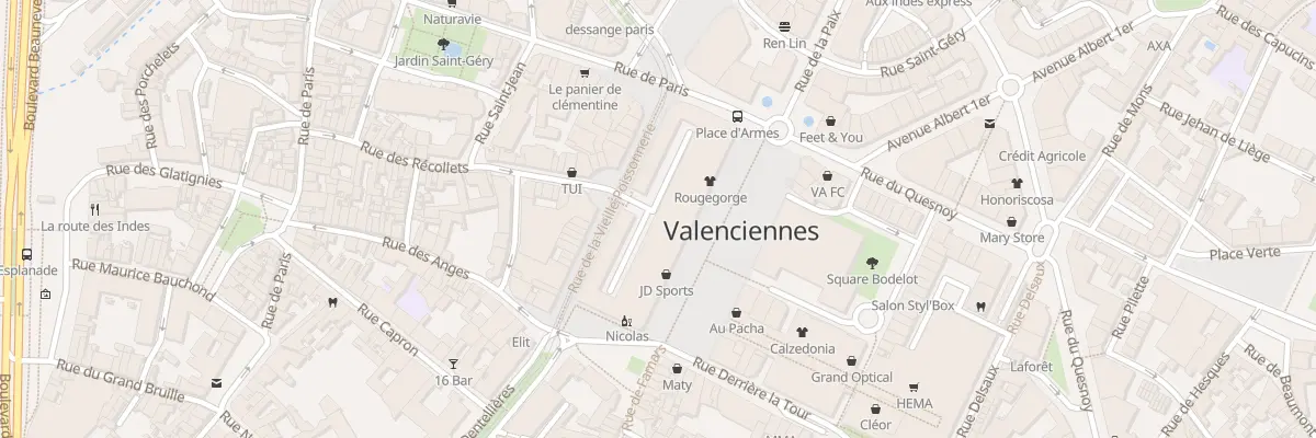 Plan du 19 Pl d’Armes à Valenciennes