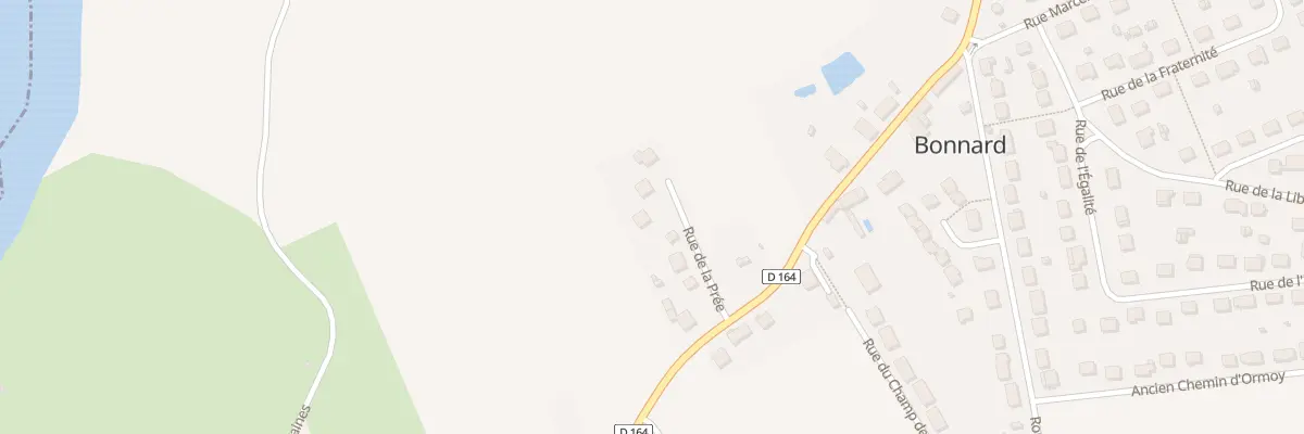 Plan du 7 Rue de la Prée à Bonnard