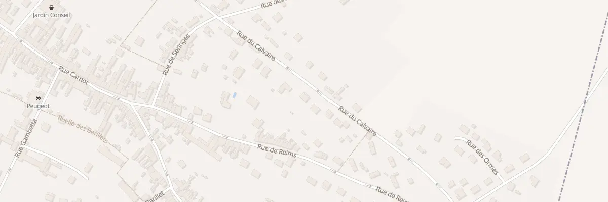 Plan du 12 Rue du Calvaire à Fère-en-Tardenois