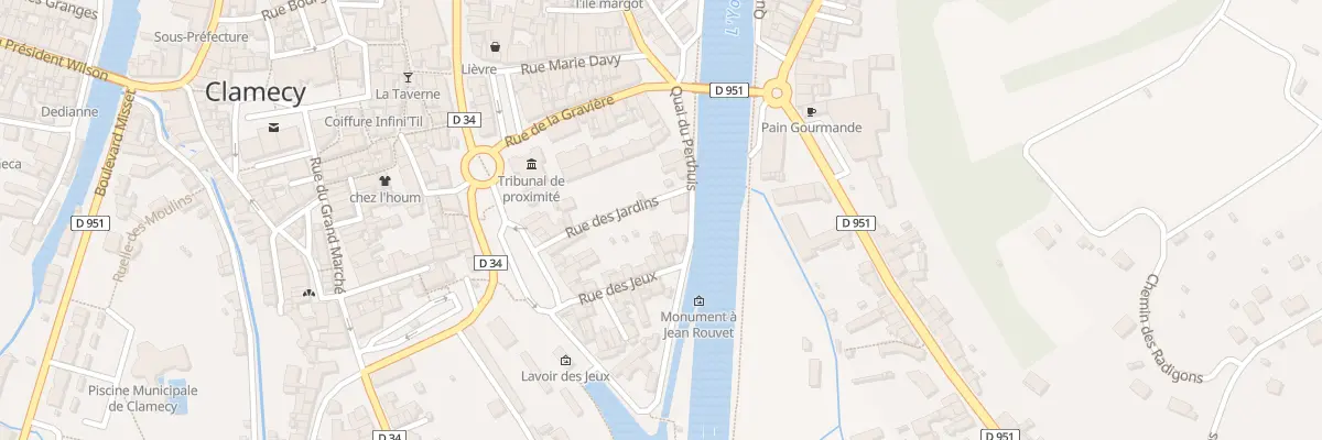 Plan du 5 Quai du Perthuis à Clamecy