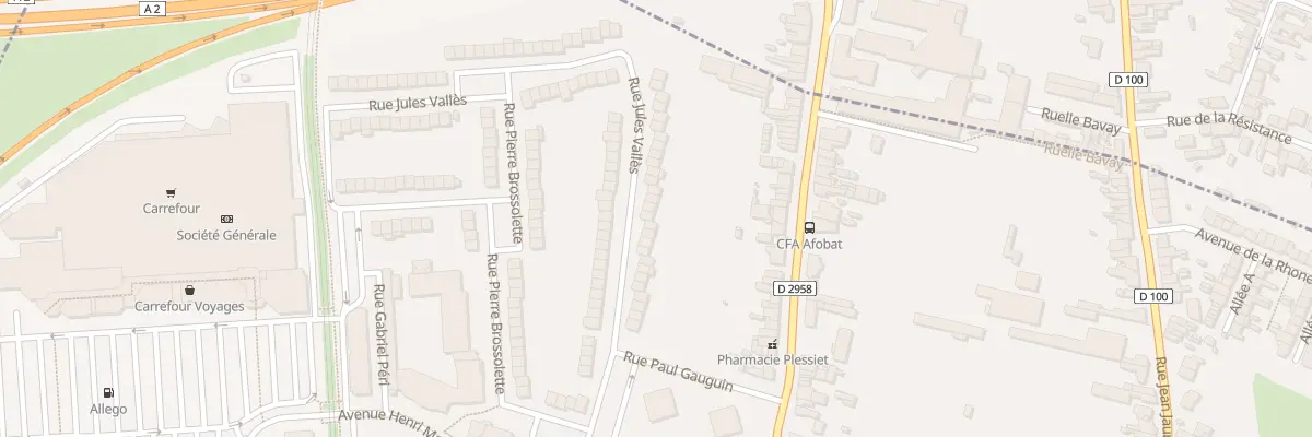 Plan du 26 Rue Jules Valles à Aulnoy-lez-Valenciennes