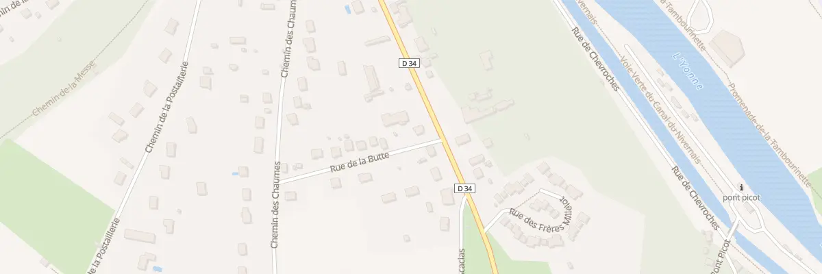 Plan du 64 Rue du Crot Pinçon à Clamecy