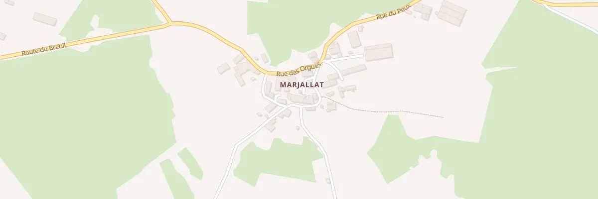 Plan du 5170 Marjallat à Mazeyrat-d’Allier