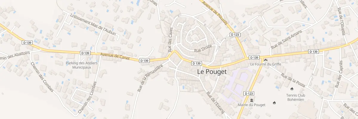 Plan du 31 Pl du Griffe au Pouget