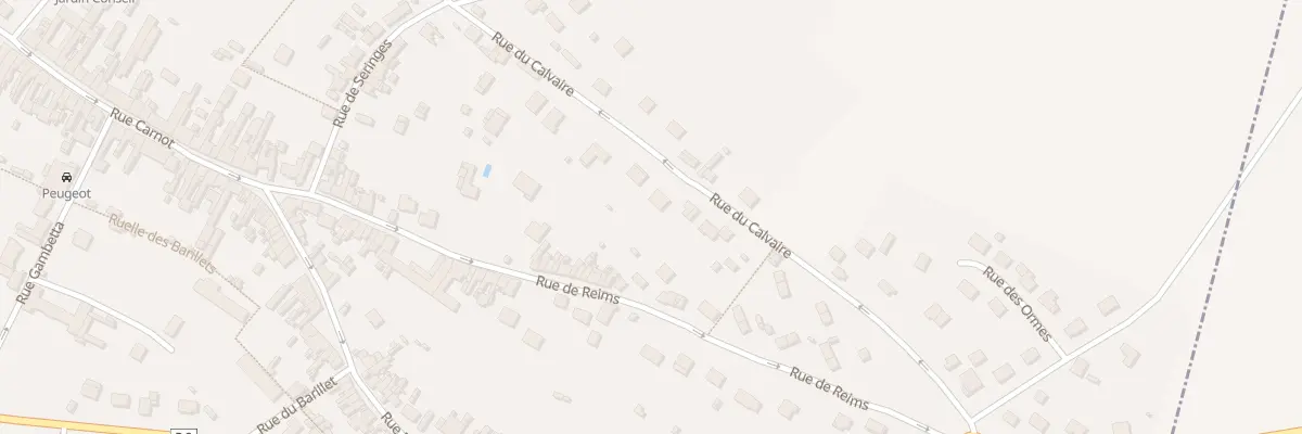 Plan du 14 Rue du Calvaire à Fère-en-Tardenois