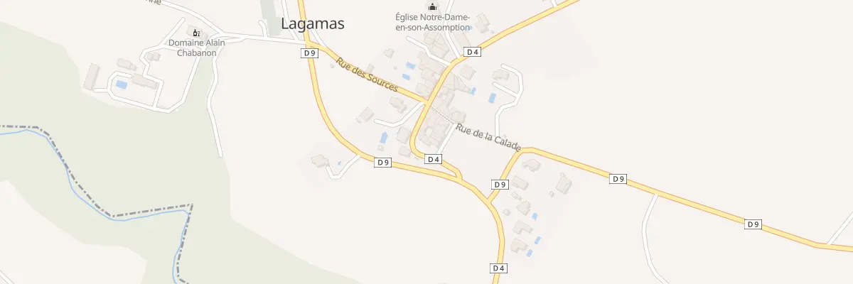 Plan du 9 Rue de la Chapelle à Lagamas