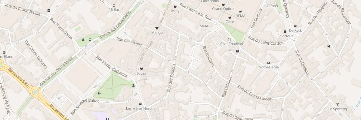 Plan du 7 Rue des Foulons à Valenciennes