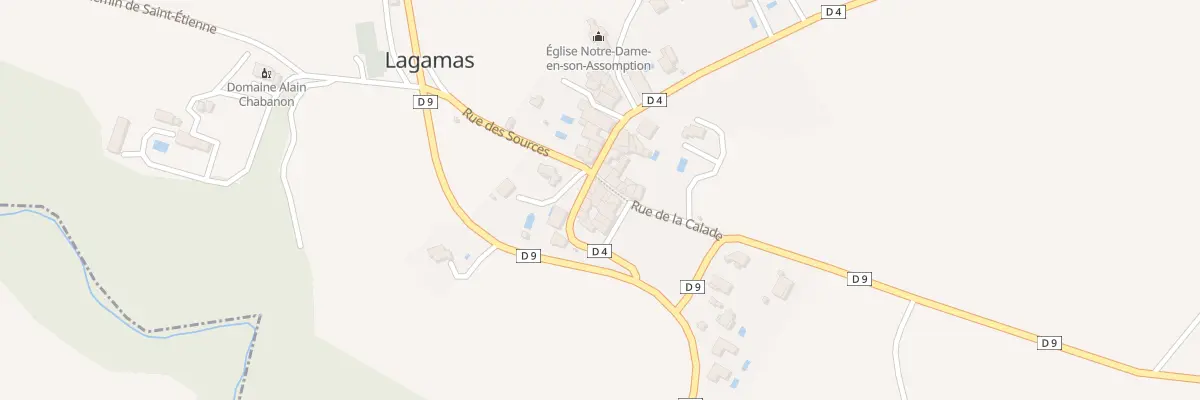 Plan du 2 Rue de la Calade à Lagamas