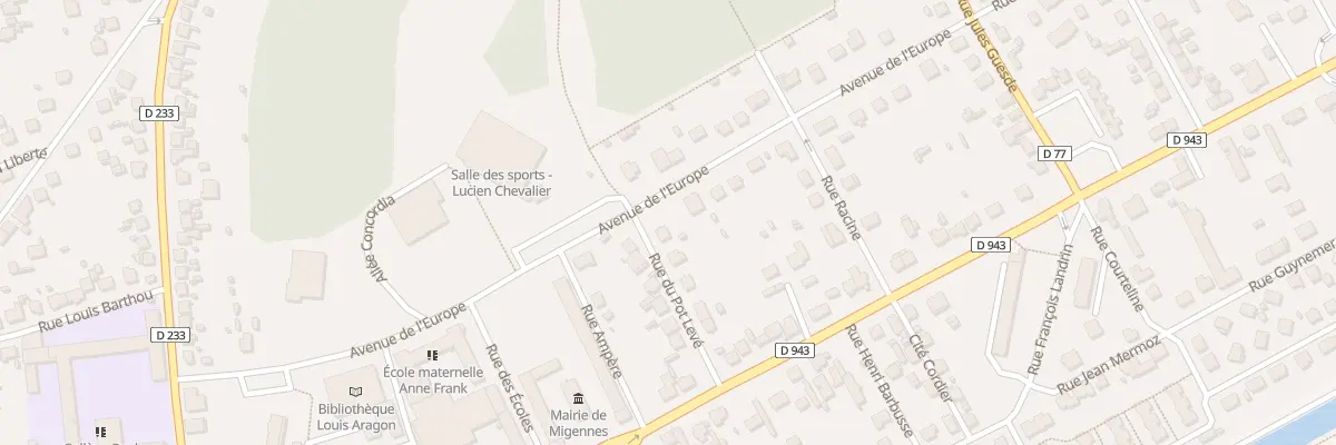 Plan du 9 Rue du Pot-levé à Migennes